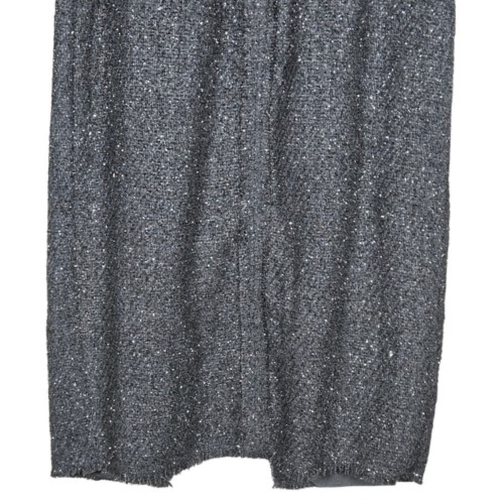 Tuckernuck Pomander Place Medium Laurelle Tweed Midi Skirt NWT Black Shimmer - Picture 6 of 11